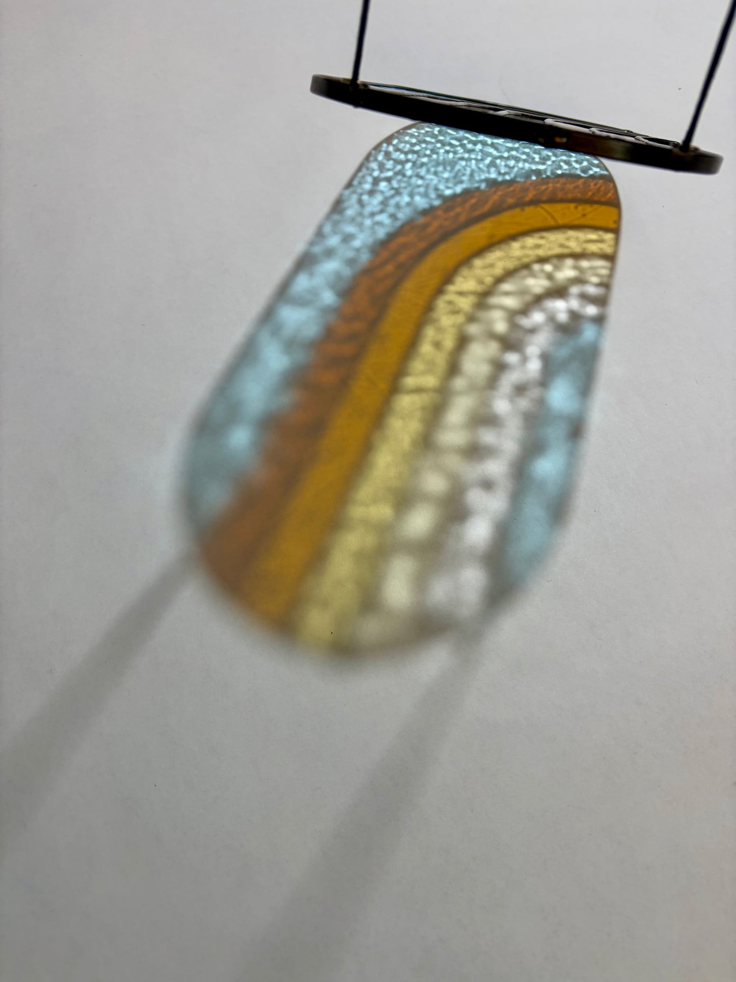 Rainbow pill- blue and ambers