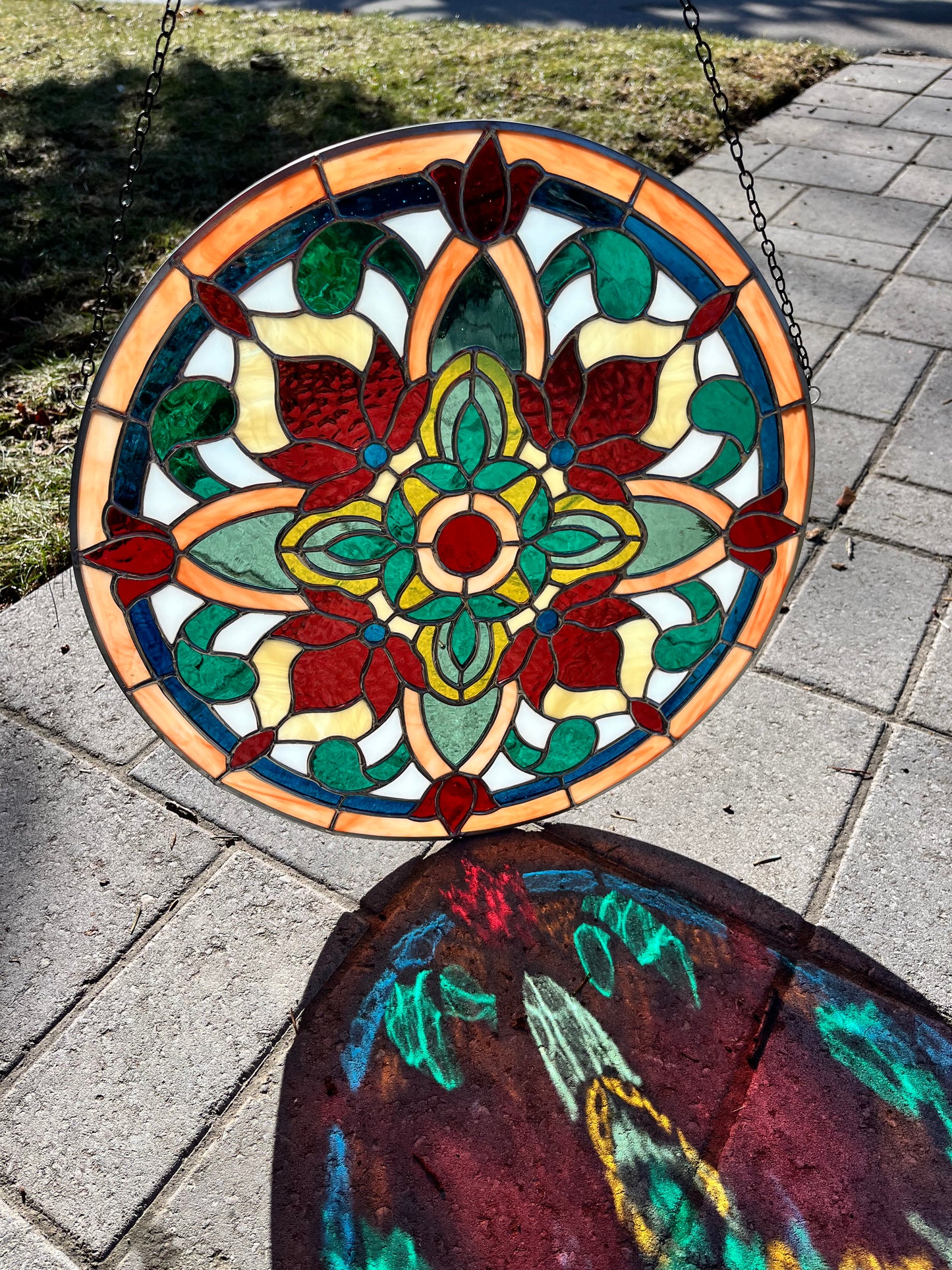 Victorian Blossom 17" round panel