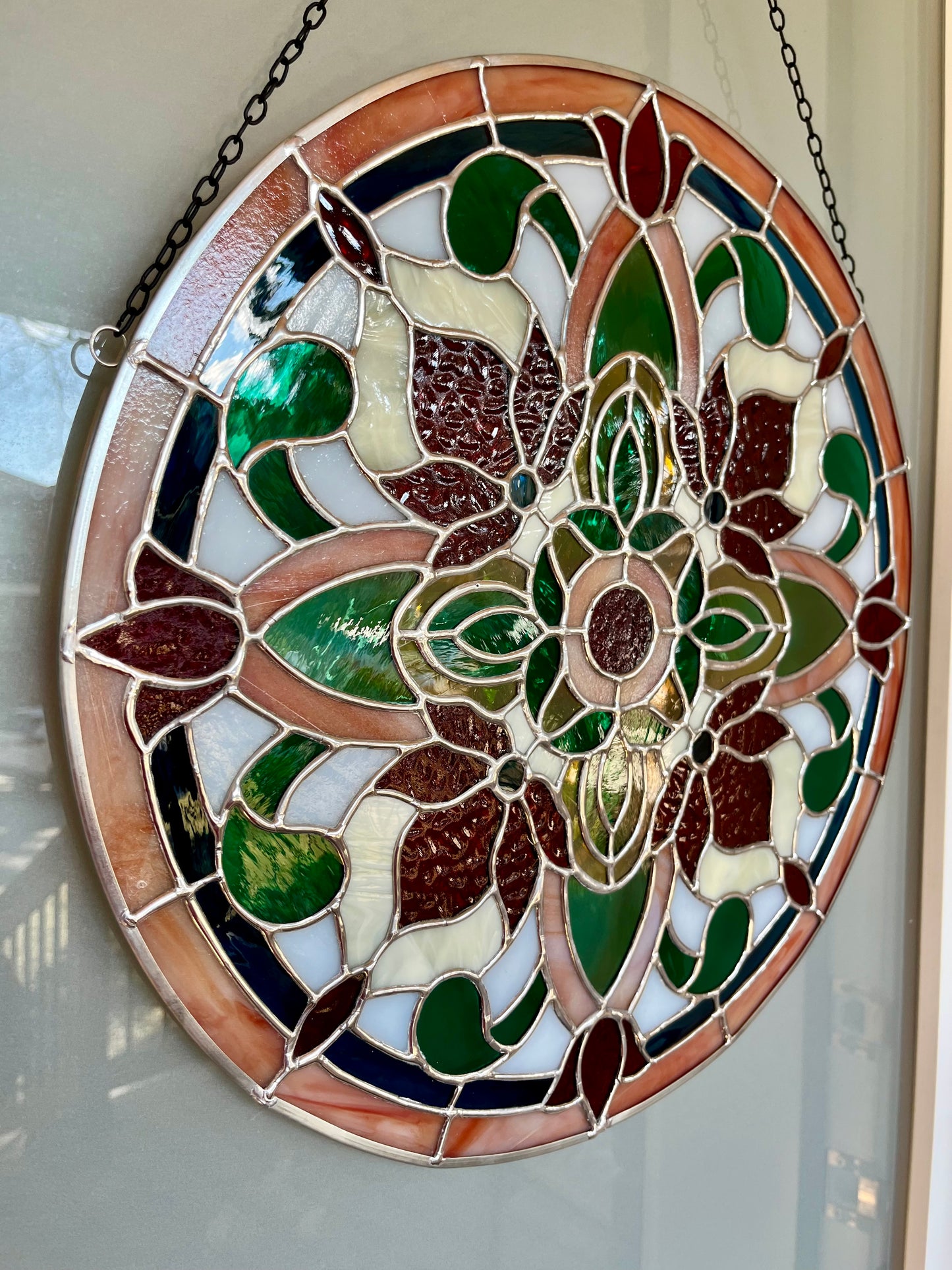 Victorian Blossom 17" round panel