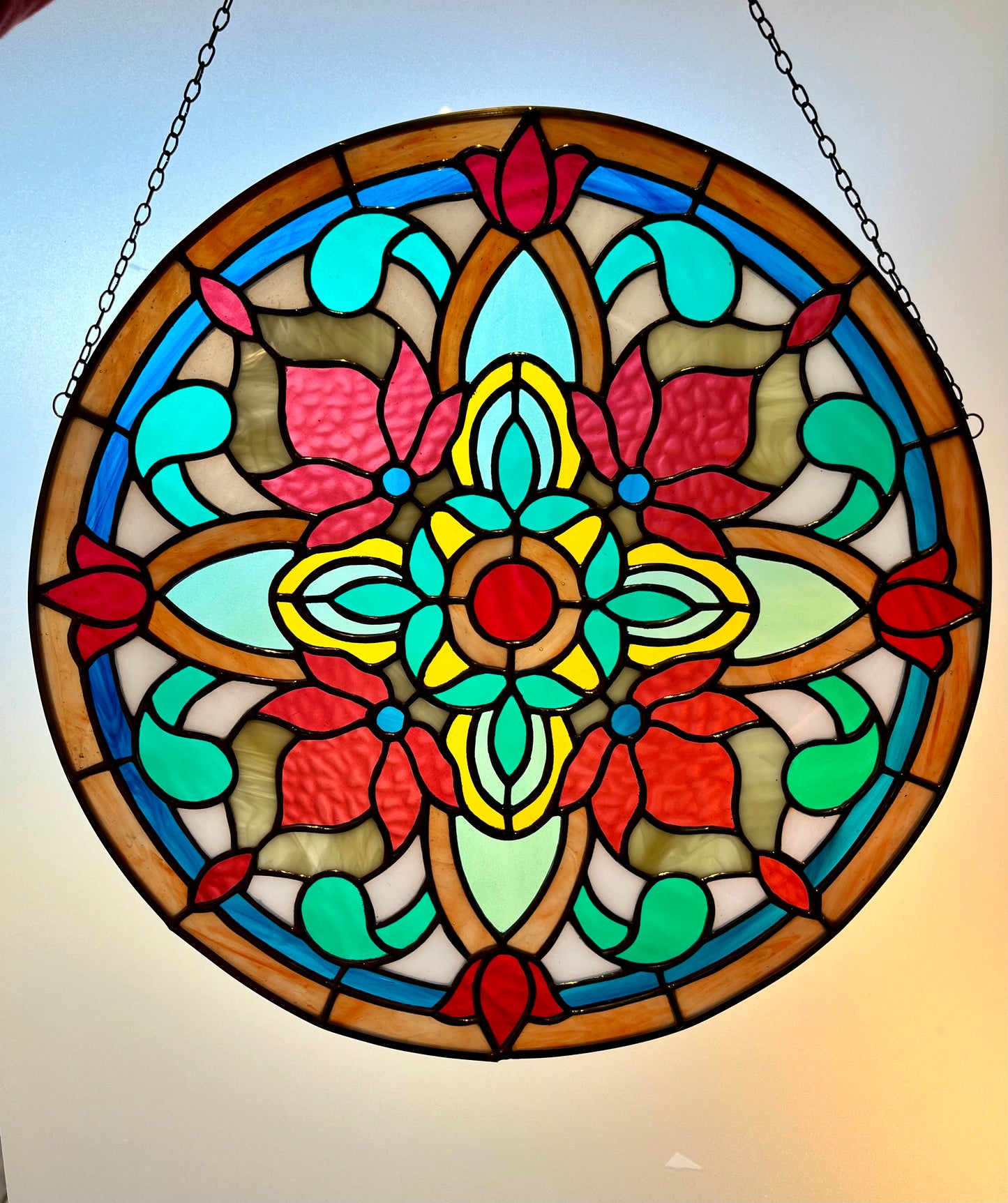 Victorian Blossom 17" round panel