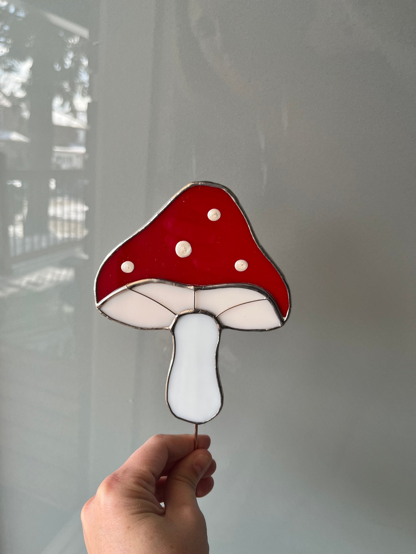 Mushroom plant stake