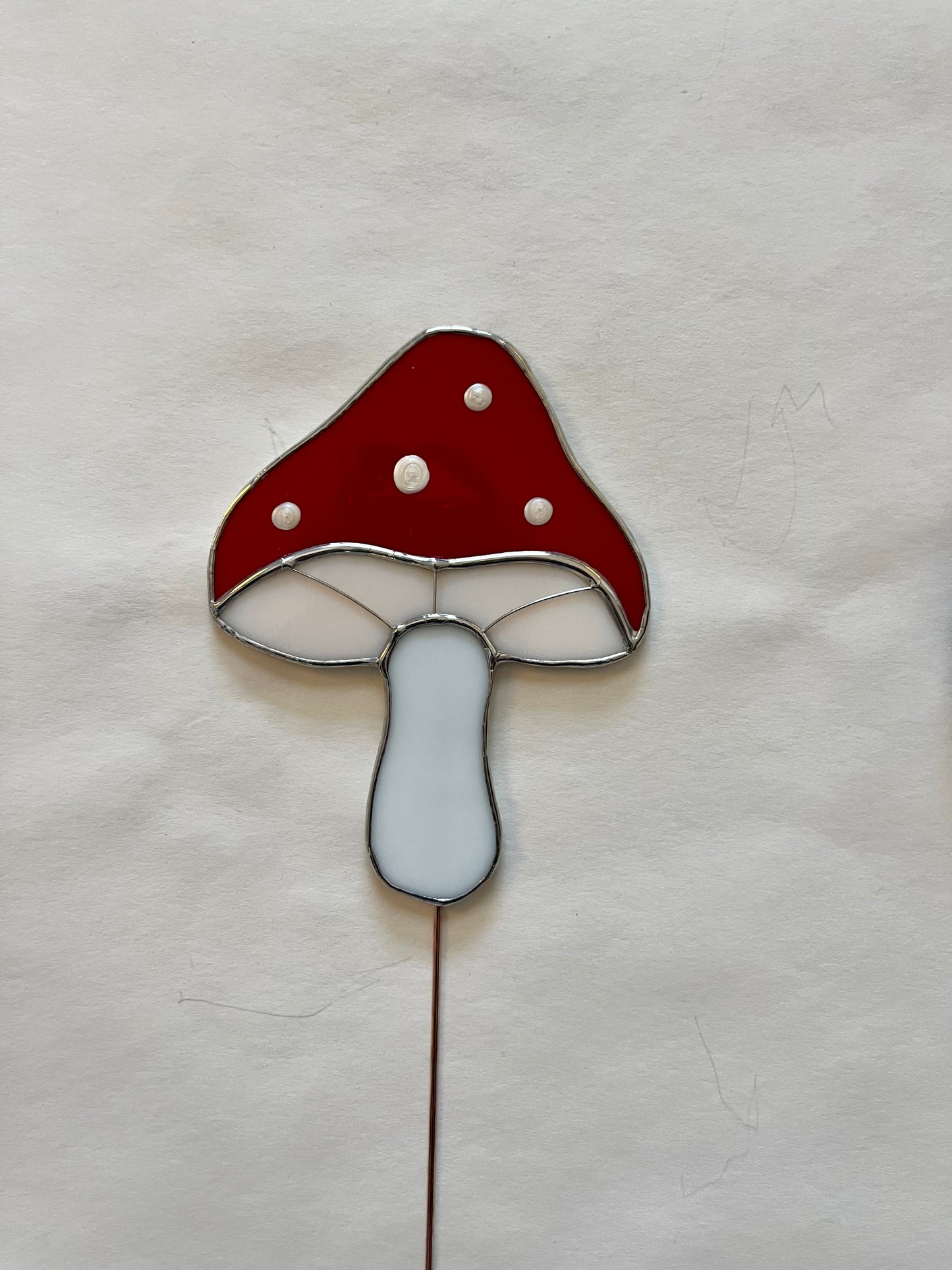Mushroom plant stake