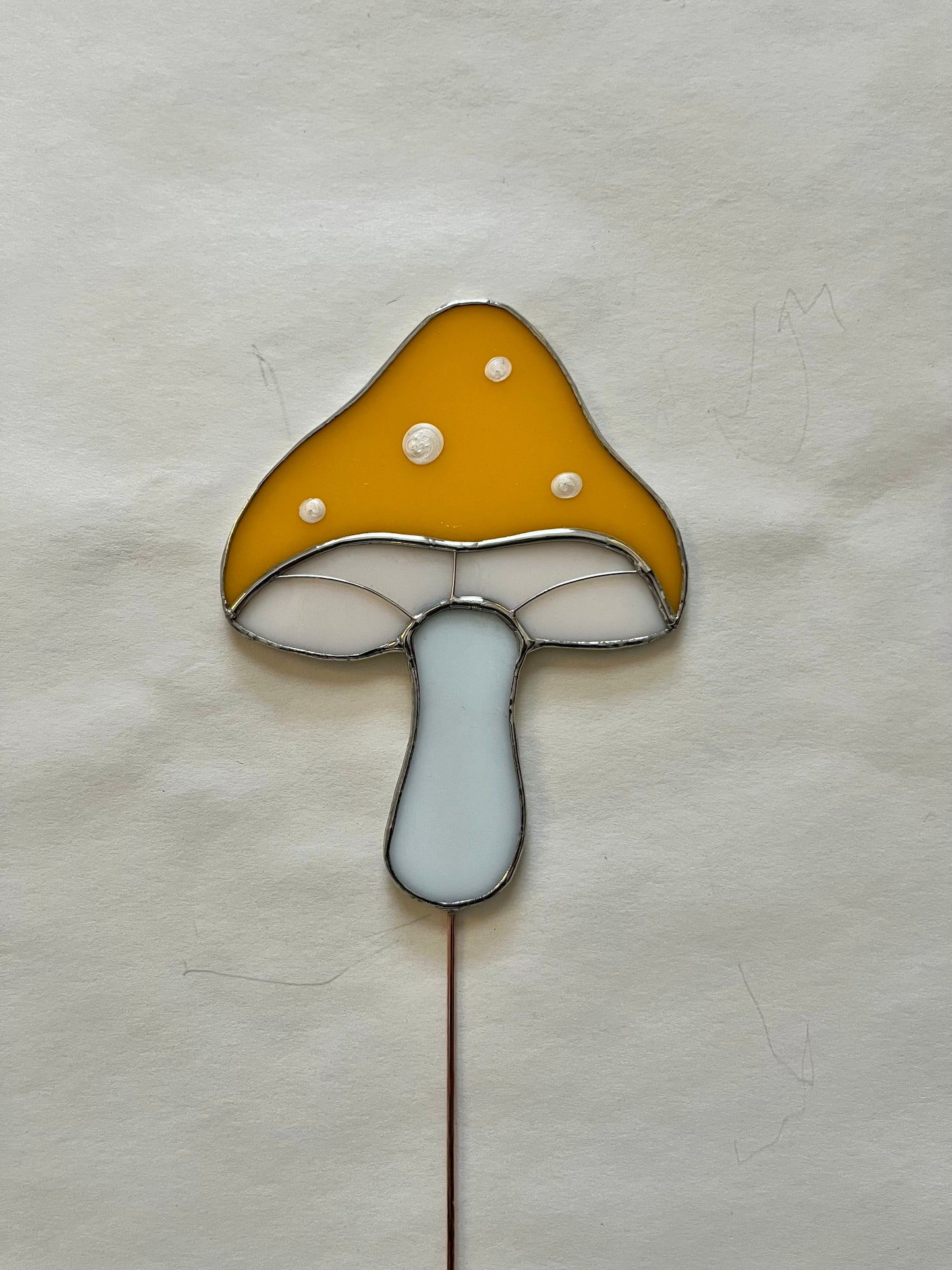 Mushroom plant stake
