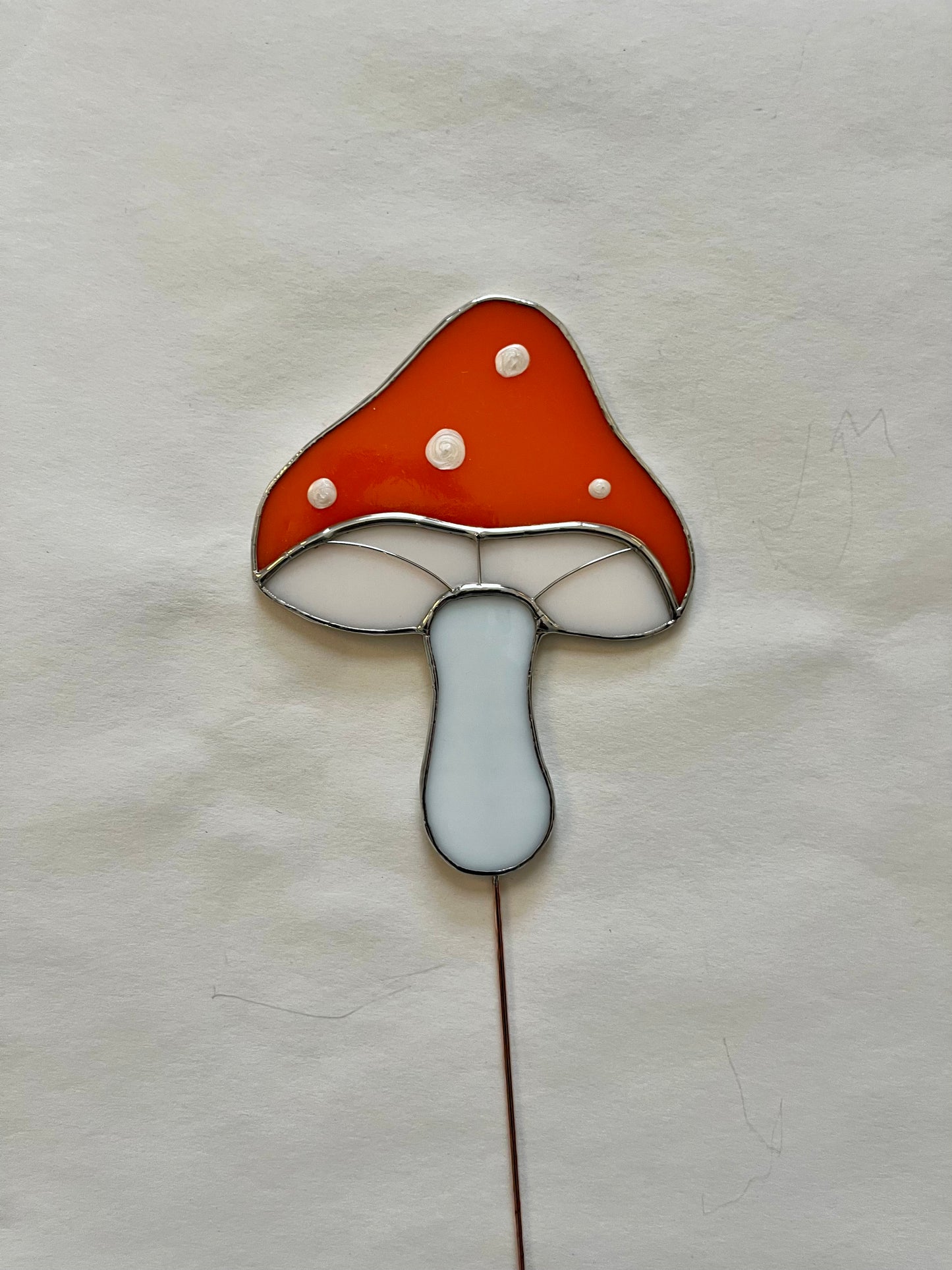 Mushroom plant stake